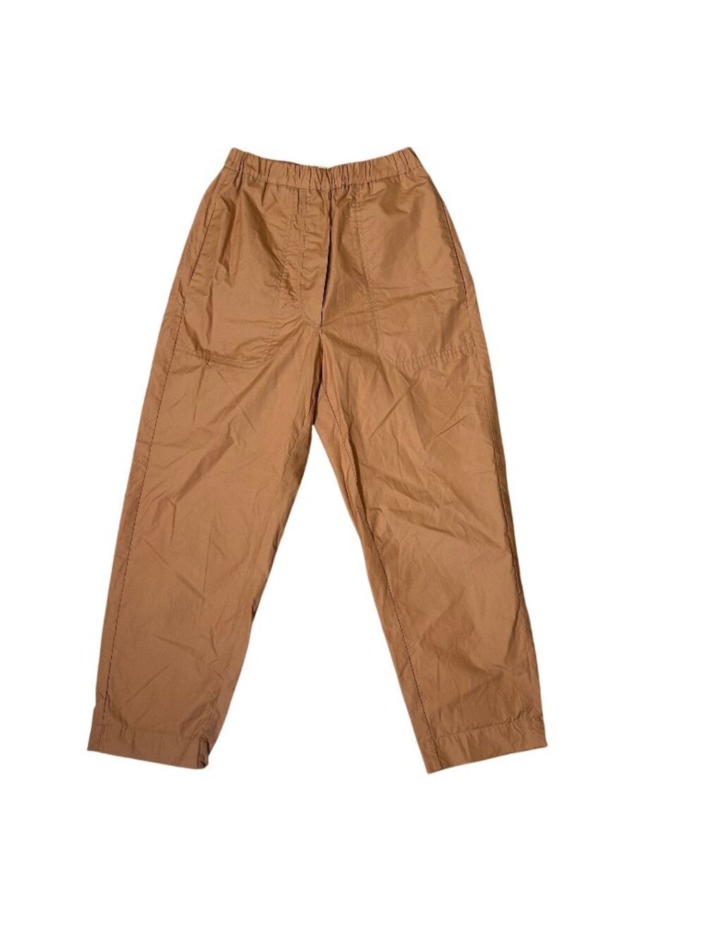 TELA Elastic Waist High Rise Burnt Orange Pants Women's US Size XS Regular - EUC